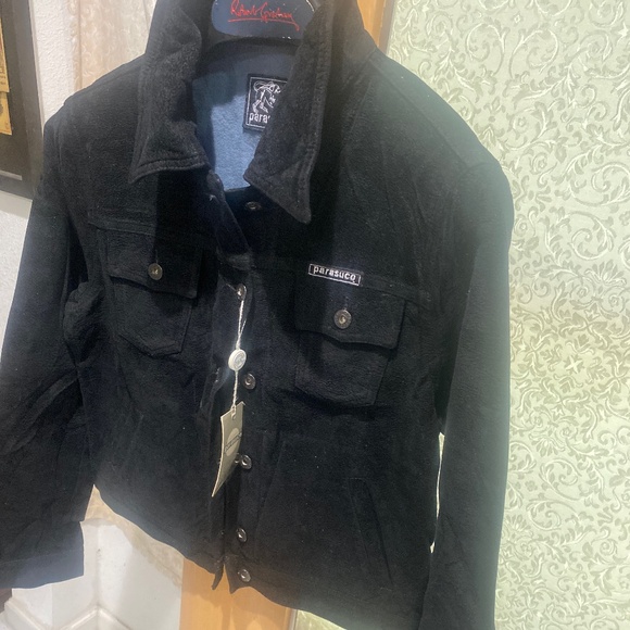 Ladies Parasuco Vintage Elephant Skin Jacket Sz L - Picture 4 of 12